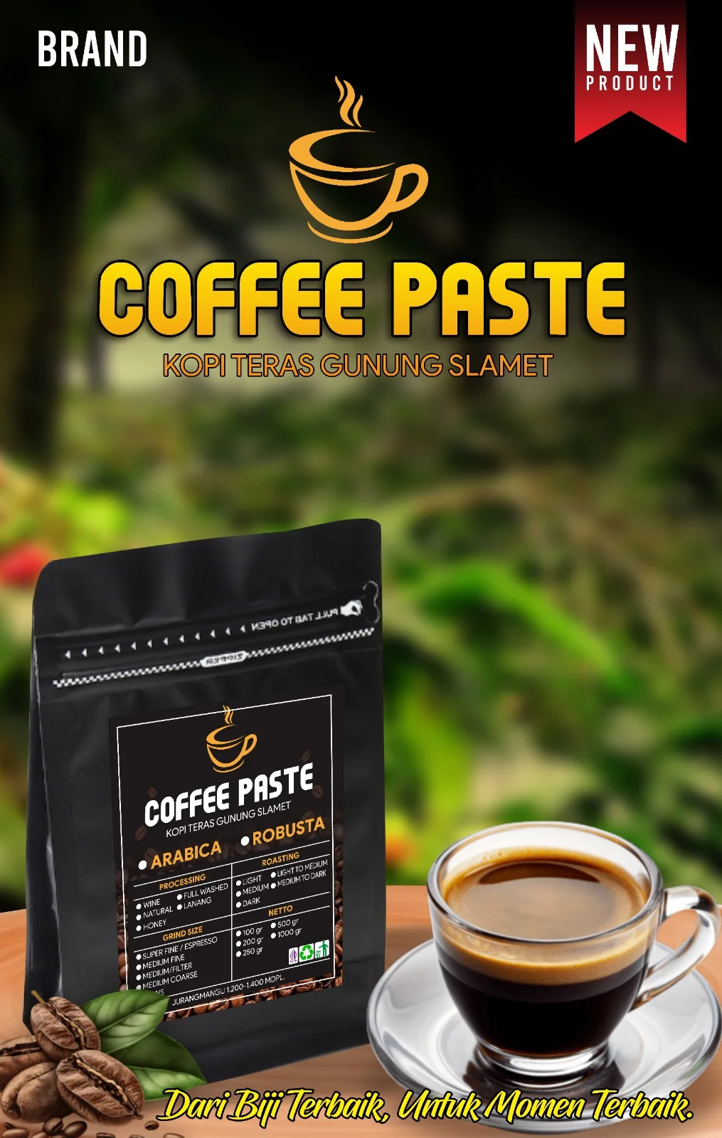 COFFEE PASTE Kopi bubuk Arabica ABS 4 pcs x250 gr